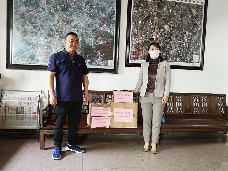 東科集團向金美股份經濟合作社捐贈物質：在不同戰線，我們一起加油！